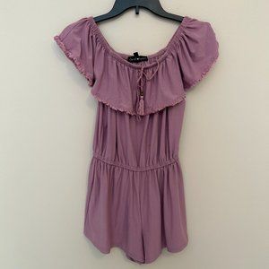 Lavender romper with cute details